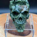 Green Serpentine "Bowl" Skull FB1171 🌵