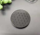 Shungite Emf Cell Phone Tile Engraved W/Flower of Life FB3398 🌼