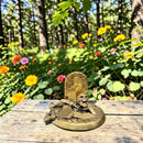 Brass Skeleton in Tomb Totem / Spirit Animal Figurine FB2164 🌼
