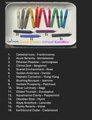 7 Chakra Multi Chime Wood Candle Holder FB1364 🪷