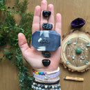 Spiritual Shield Bar Soap with Snowflake Obsidian FB2312 🖤