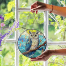 Stained Glass Owls, Assorted Patterns, Sun Catcher / Hanger FB1559 🦉