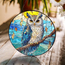 Stained Glass Owls, Assorted Patterns, Sun Catcher / Hanger FB1559 🦉