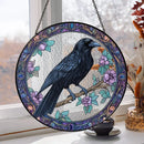 Stained Glass Ravens, Assorted Patterns, Sun Catcher / Hanger FB1294 🐦‍⬛