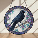 Stained Glass Ravens, Assorted Patterns, Sun Catcher / Hanger FB1294 🐦‍⬛