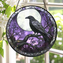Stained Glass Ravens, Assorted Patterns, Sun Catcher / Hanger FB1294 🐦‍⬛