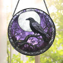 Stained Glass Ravens, Assorted Patterns, Sun Catcher / Hanger FB1294 🐦‍⬛