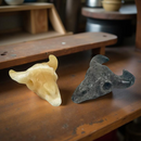 Steer Skulls with Horns, Orange Calcite or Yooperlite FB2313 🧡