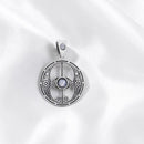 Sterling Silver Chalice Well with Rainbow Moonstone Pendant 💠 FB2014