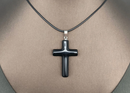 Assorted Gemstone Carved Cross Necklace FB1383 🦜