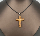 Assorted Gemstone Carved Cross Necklace FB1383 🦜