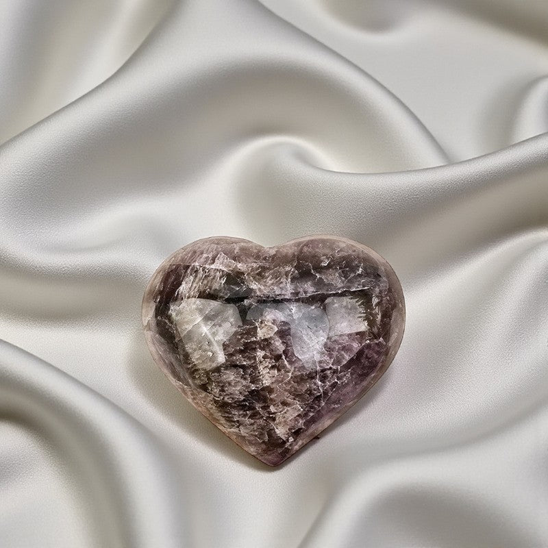 Large 2 lb Super 7 Carved Heart from Brazil, One only FB3154 💜