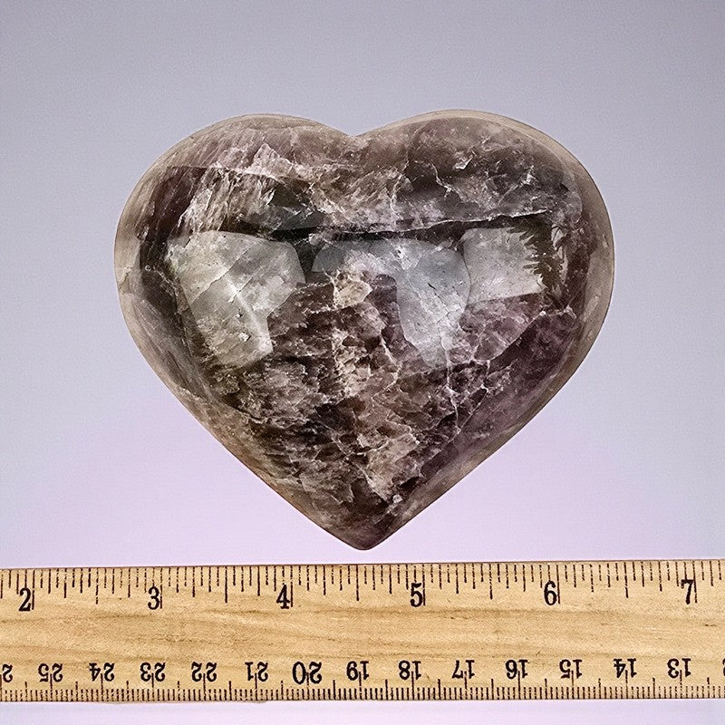 Large 2 lb Super 7 Carved Heart from Brazil, One only FB3154 💜