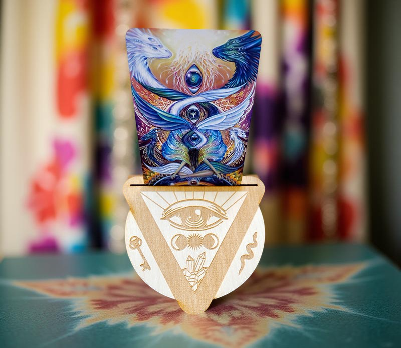 Third Eye Wood Tarot / Oracle Card Holder FB1378 💦