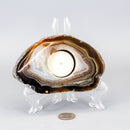 Thick Agate Slice Tea Light Candle Holders 🪔 CD-10361