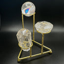 Three Tier Sphere Stand, in silver or gold FB2957 💗