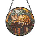 Stained Glass Cat / Cats, Assorted Patterns, Sun Catcher / Hanger FB2163 🧚‍♀️