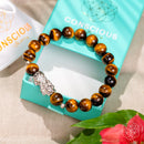Fortune Flows - Tiger Eye & Pixiu Bracelet 🔔🌛🔔 CI608
