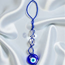 Tumbled Selenite Glass Evil Eye Protection Hanger FB3467 🌼