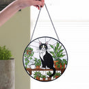 Stained Glass Cat / Cats, Assorted Patterns, Sun Catcher / Hanger FB2163 🧚‍♀️