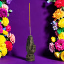 Volcanic Stone Praying Hands Incense Holder 💚 FB2721
