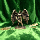 Brass Winged Angel Warrior Totem / Spirit Figurine 🌸 FB2072