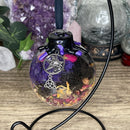 Witch Ball, Hamsa Protection, Tree of Life, Crow Skull or Fairy Orb, Natural Herbs FB3261
