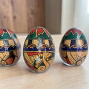 Wood Shaker Egg, Art Deco, for Meditation 🥚 FB3504