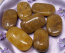 Yellow Hematoid Quartz Palm Stones FB1265 💙🦋💙