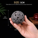 Yooperlite Moon Crater Sphere with Wooden Stand FB1263 🌕