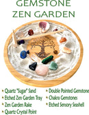 Zen Garden, Wood Tray, Assorted Etched Symbols & Stones FB1889 🌸🐚🌸