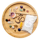 Zen Garden, Wood Tray, Assorted Etched Symbols & Stones FB1889 🌸🐚🌸