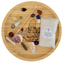 Zen Garden, Wood Tray, Assorted Etched Symbols & Stones FB1889 🌸🐚🌸