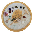 Zen Garden, Wood Tray, Assorted Etched Symbols & Stones FB1889 🌸🐚🌸