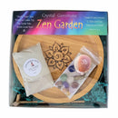 Zen Garden, Wood Tray, Assorted Etched Symbols & Stones FB1889 🌸🐚🌸