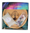 Zen Garden, Wood Tray, Assorted Etched Symbols & Stones FB1889 🌸🐚🌸