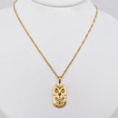 Zodiac Gold Plated Constellation Necklaces with CZ FB3458 💛