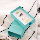 Gemstone Anti-Stress Adjustable Rings Boxed Set CI317E 💎