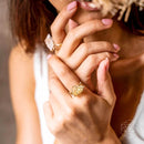 Gemstone Anti-Stress Adjustable Rings Boxed Set CI317E 💎