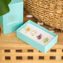 Gemstone Anti-Stress Adjustable Rings Boxed Set CI317E 💎