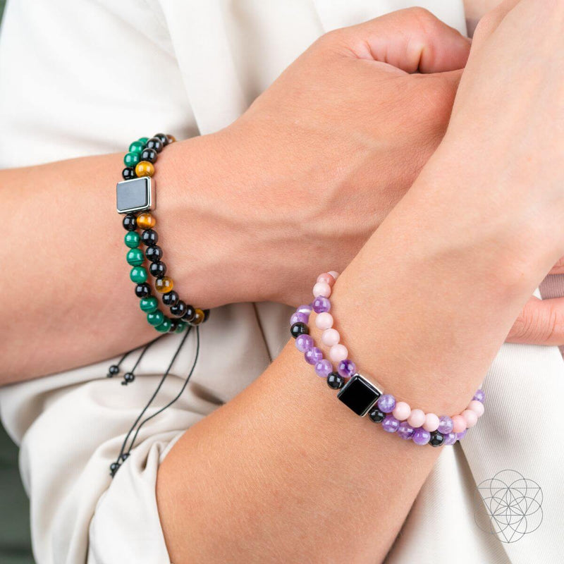 Apollo’s Shield - Bracelet of Power, Malachite, Onyx and Tiger Eye 🦉