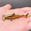 Brass Hammerhead Figurine Spirit / Totem Animal FB1459 ☁️