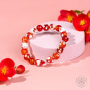 Carnelian Orca Agate Bracelet - Feminine Force 🧡🌼🧡 CI609