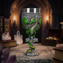 Medieval Green Dragon Stainless Steel Chalice 🐉 FB1659