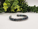 Cultured Peacock or Peach Freshwater Pearls Cuff / Bangle Bracelet  FB1133