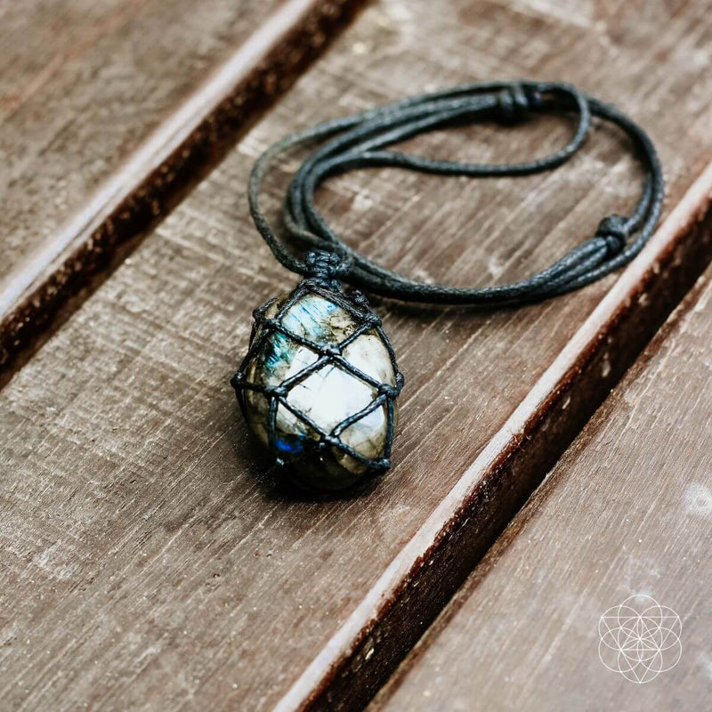Labradorite Dragon’s Heart Transformation Pendant CI53 💚