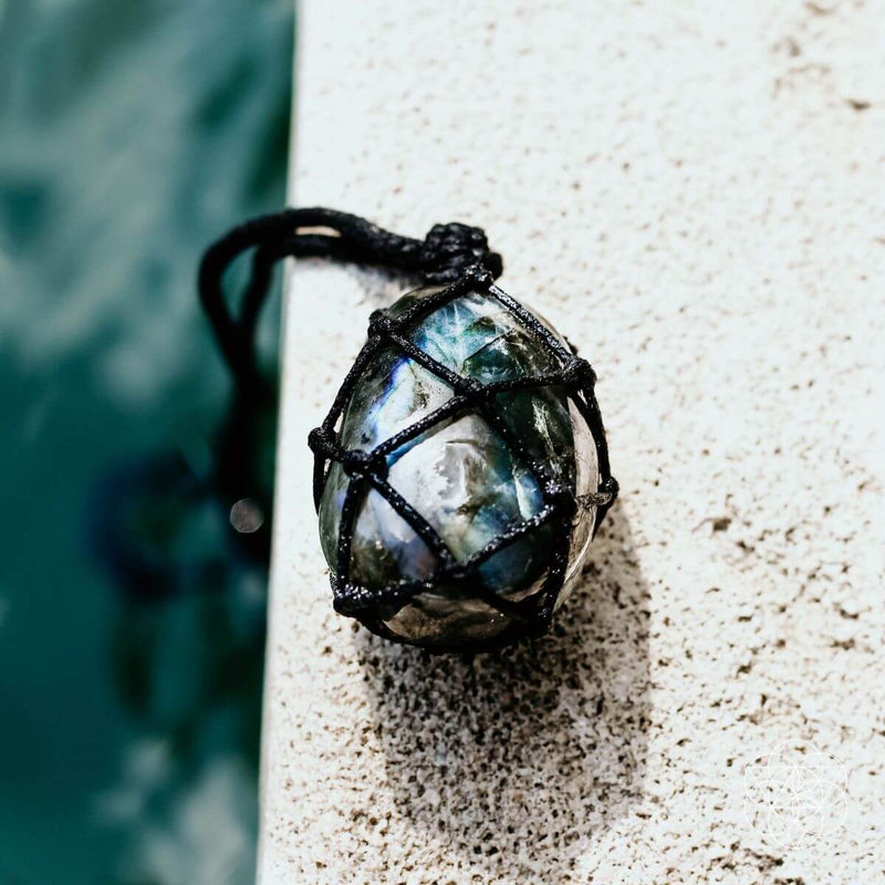 Labradorite Dragon’s Heart Transformation Pendant CI53 💚