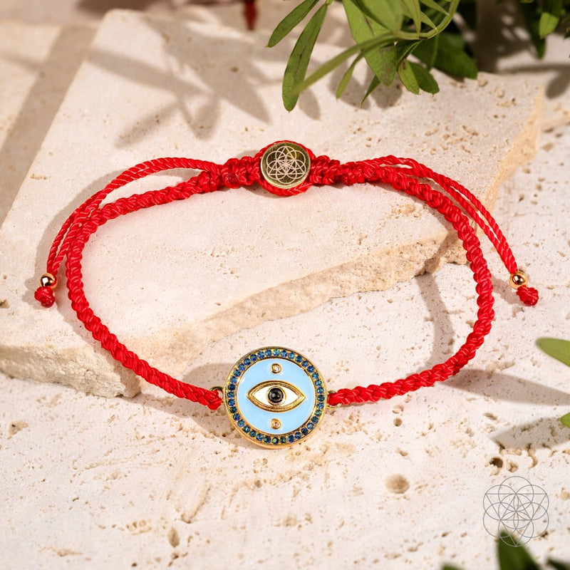 Four-Strand Red String Bracelet - Evil Eye Guardian CI536 🪭