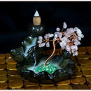 Crystal Gem Tree Backflow Incense Burner FB2610 🪭🌛🪭