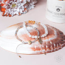 Citrine, Moonstone, Labradorite Prosperity 2 Bracelet Set, Gold Plated Hand of Fortune CI469 💛